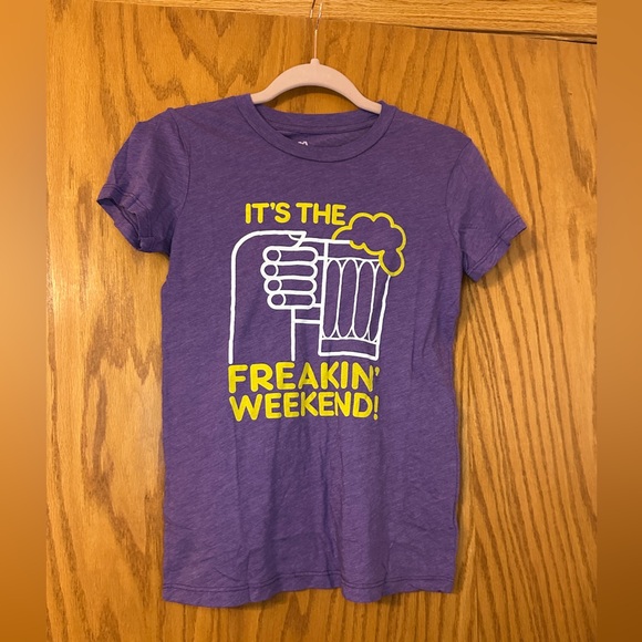 Local Celebrity Freakin’ Weekend Purple Women's T-Shirt - NWT - Size S - Picture 1 of 10